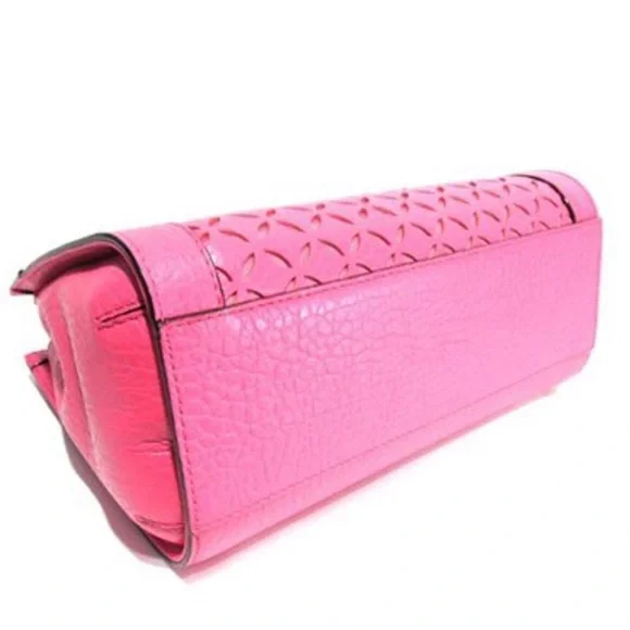 NWOT! Kate Spade | Delaney Perri Lane Bubbles Peony Pink Leather Satchel - Picture 6 of 16